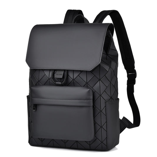 Men's Fashion Geometric Rhombus Fashionable Large Capacity Backpacks