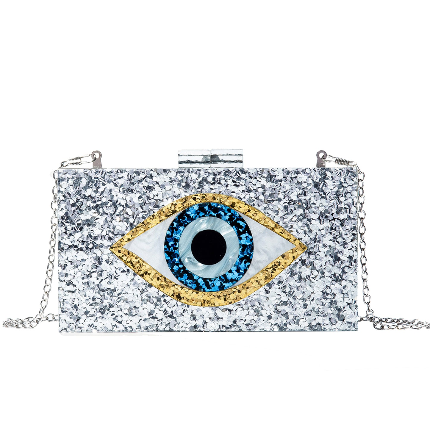 Acrylic Wedding Dinner Clutch Chain Eye Evening Bags