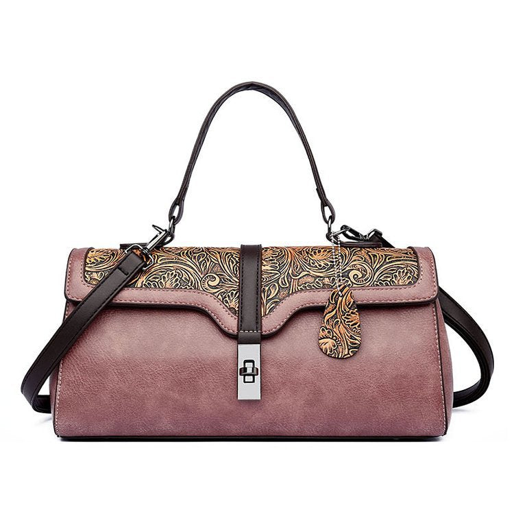 Women's Personalized Sewing Line Retro Fashion Portable Bags