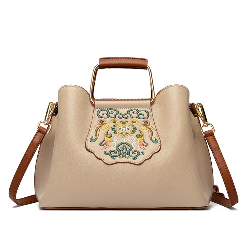 Women's Chinese Style Embroidery High-grade Fashionable Elegant Bridal Large Handbags