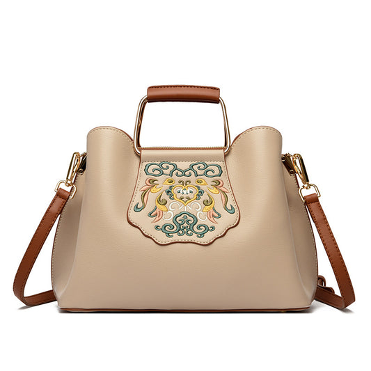 Women's Chinese Style Embroidery High-grade Fashionable Elegant Bridal Large Handbags