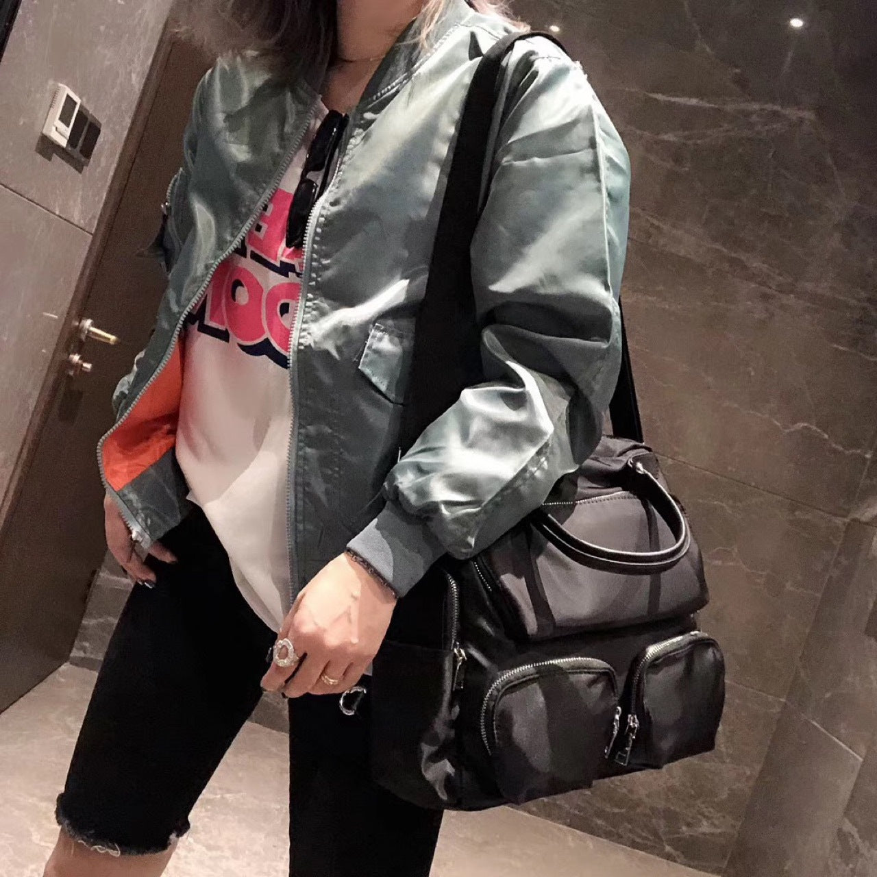 Women's Fashion Nylon Large Capacity Trendy Backpacks