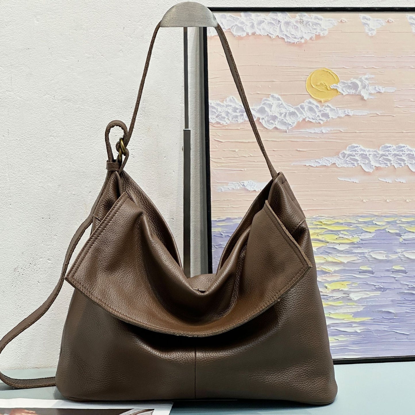 Women's Leather High-grade Light Luxury Large Capacity Bags