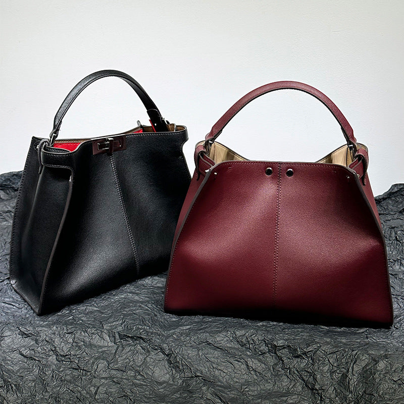 Women's Genuine Leather Premium Large Capacity Cowhide With Bags
