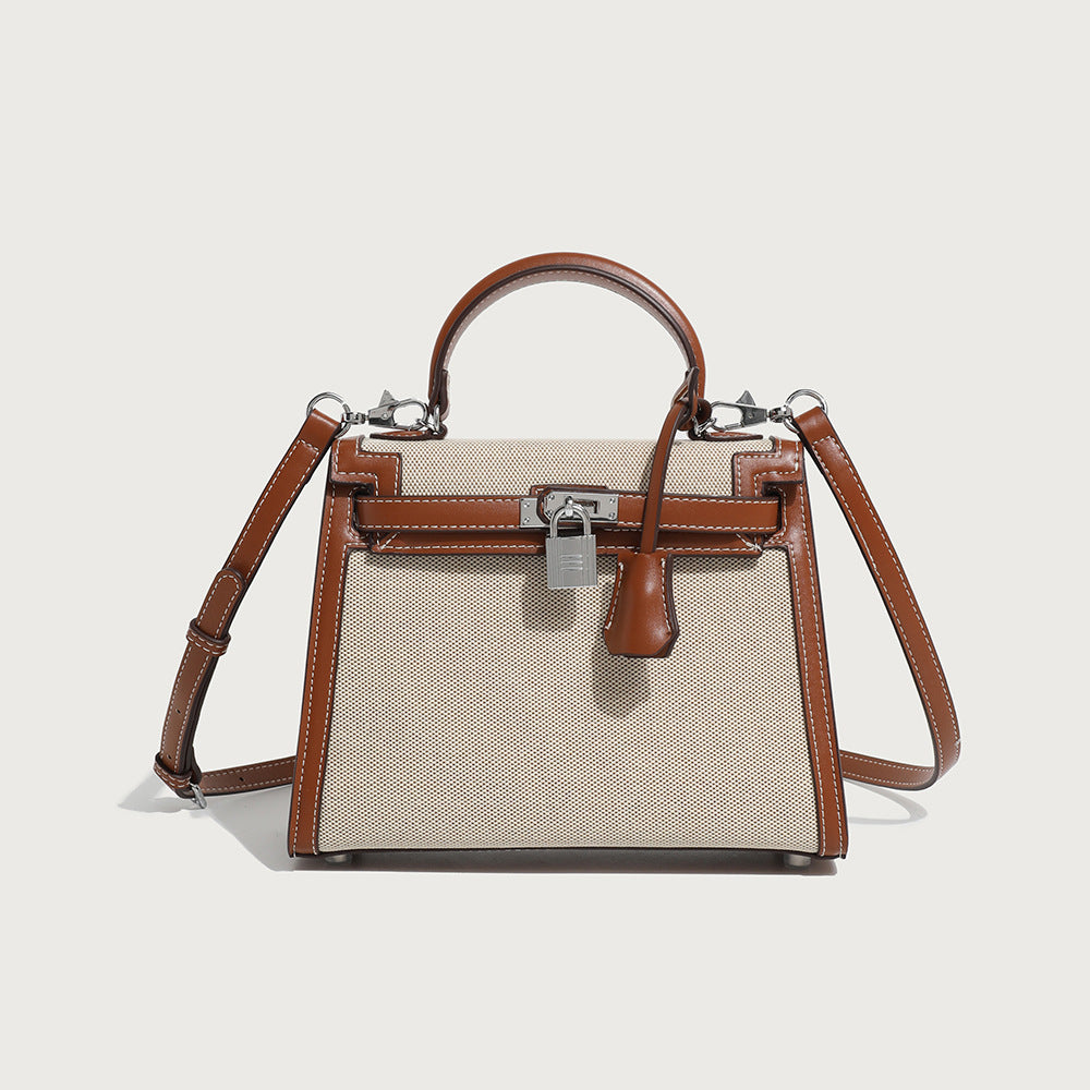 Women's Classic Stitching Canvas Second Generation Kelly Handbags