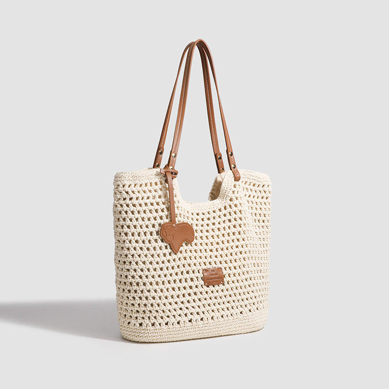 Women's Woven Summer For Seaside Vacation Portable Shoulder Bags