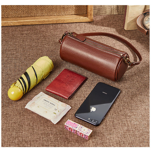 Retro Underarm Summer First Layer Cowhide Shoulder Bags