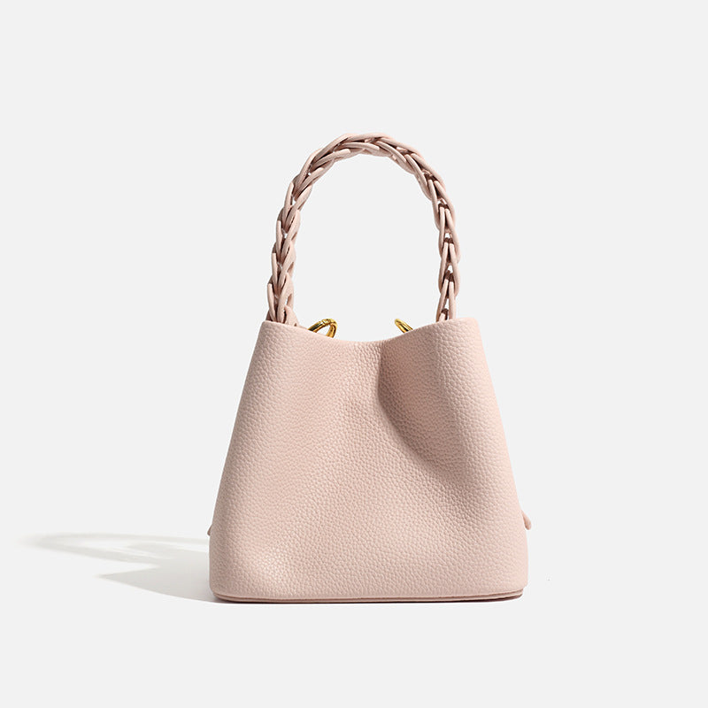 Niche High-grade Food Basket Fashion Woven Shoulder Bags