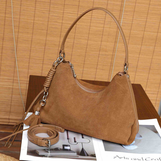 Women's Leather Pillow Fashion Retro Frosted Shoulder Bags