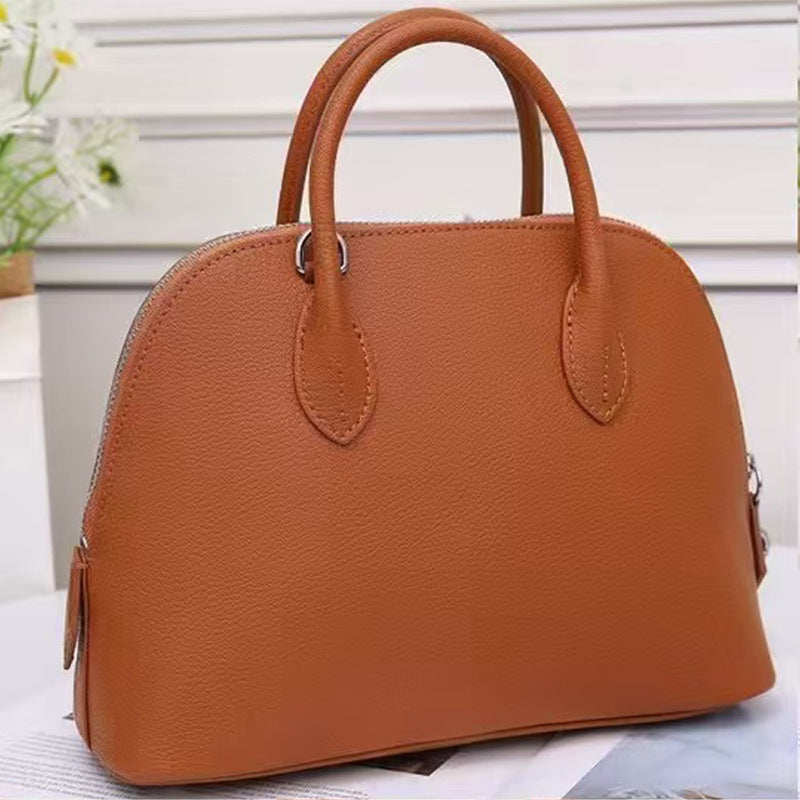 Women's Large Capacity Hand-held Top Layer Leather Bags