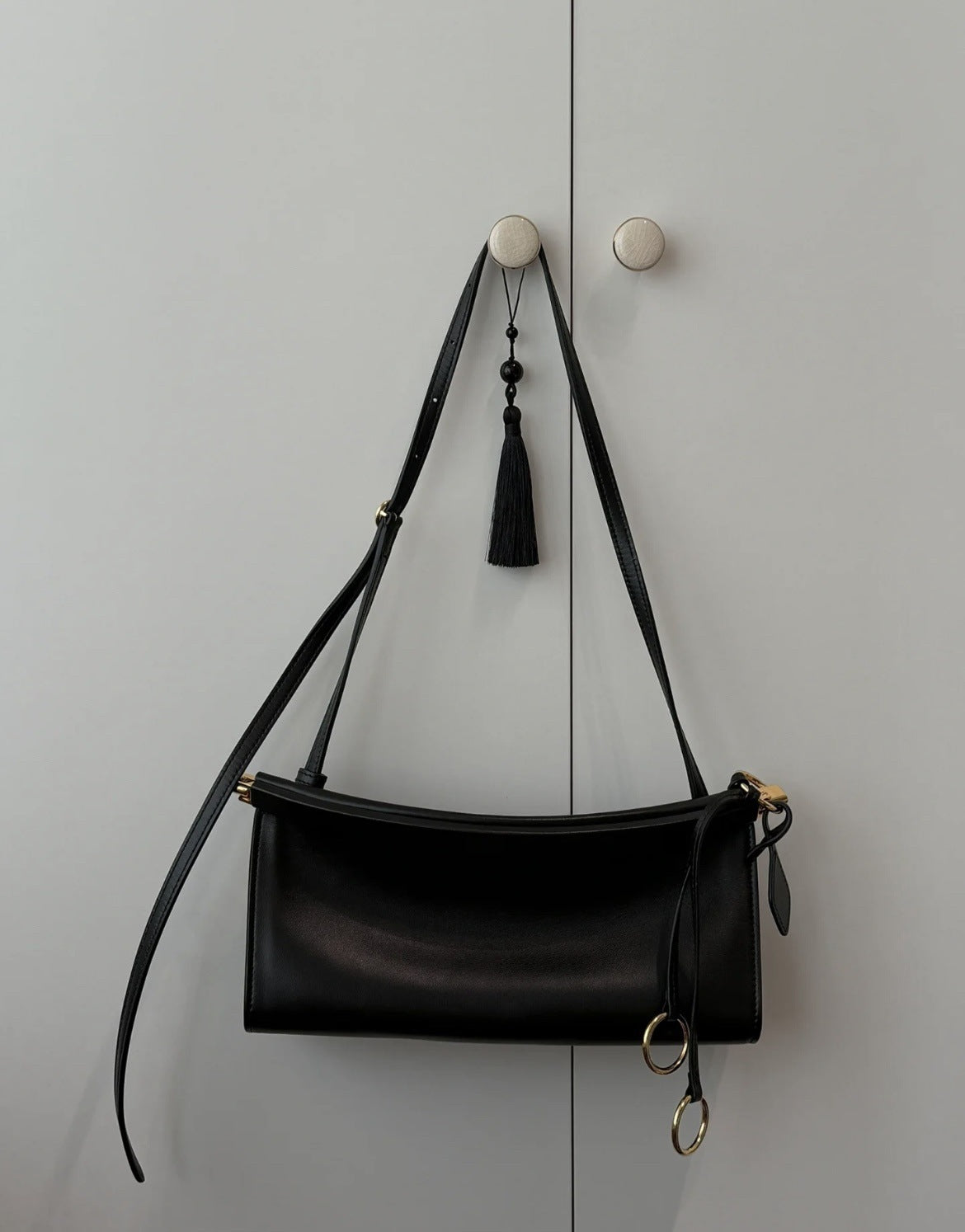 Light Luxury High-grade Imported Cowhide Clip Bags