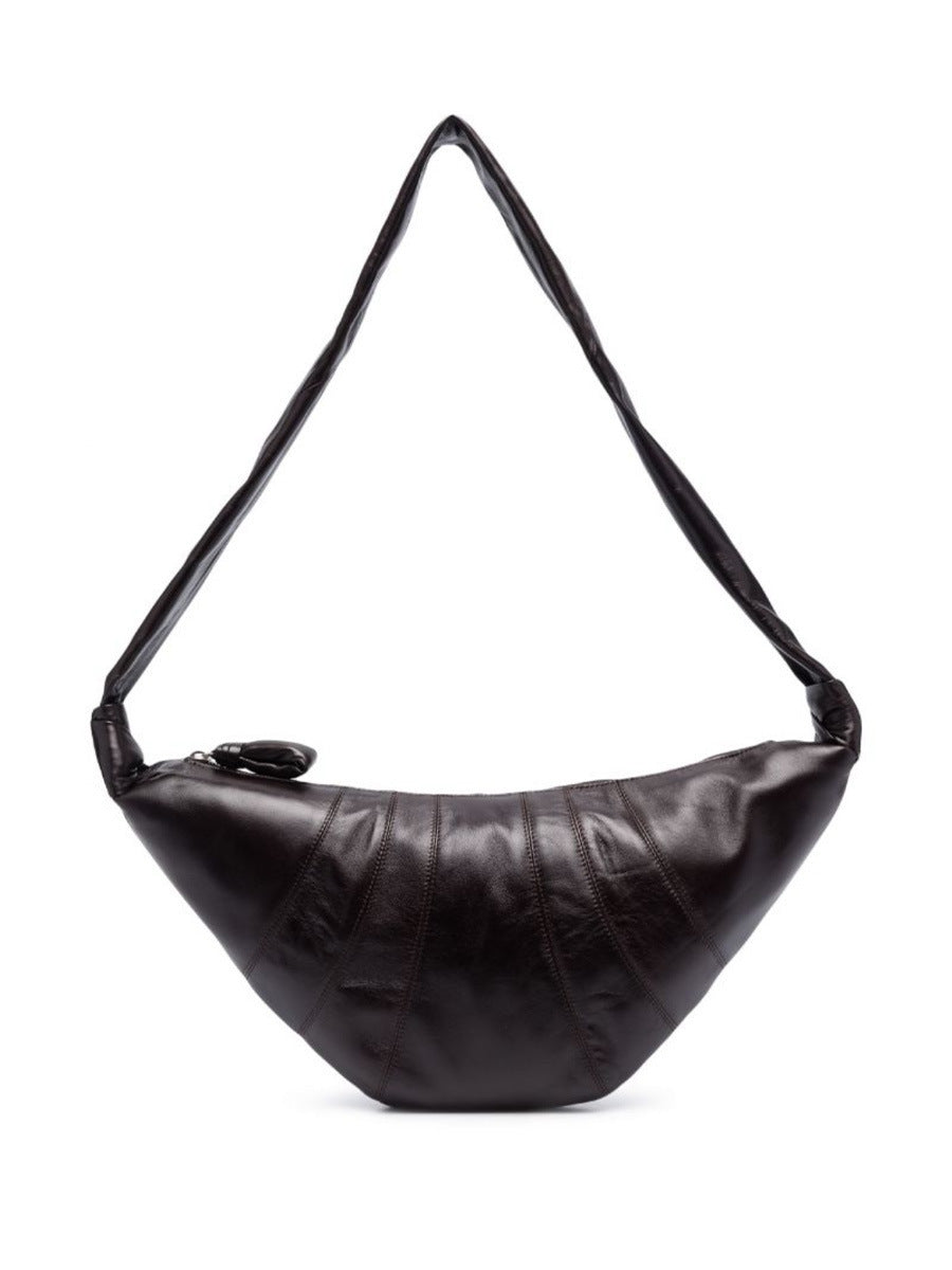 Correct Version Of Sheepskin Upgrade Leather Croissant Can Crossbody Bags