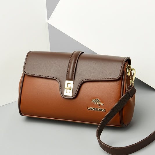 Women's Simple Trendy Korean Style Flip Solid Crossbody Bags