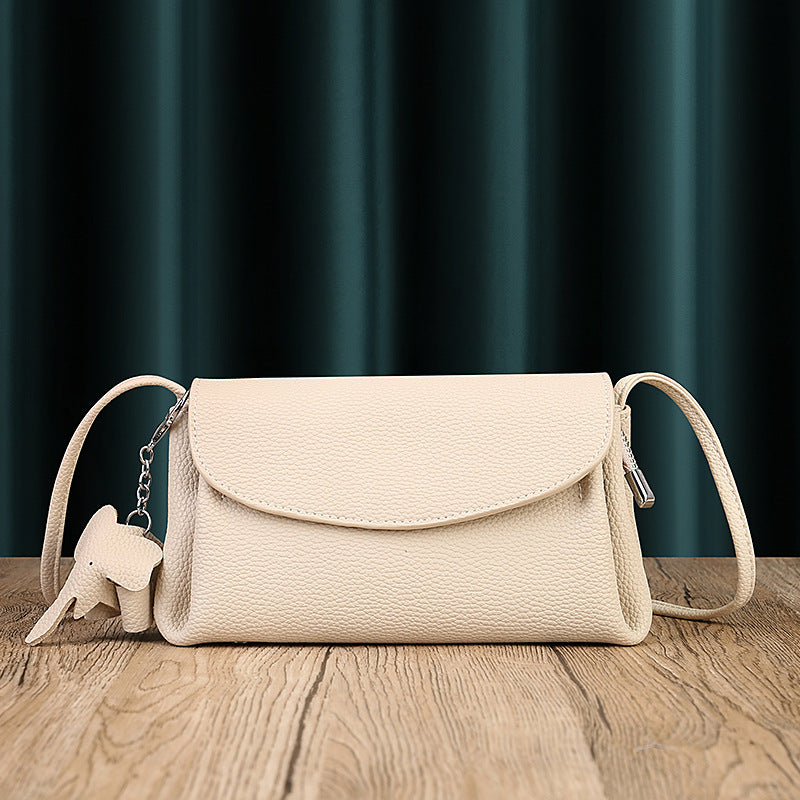 Women's Genuine Leather Soft Cowhide Cloud Pleated Shoulder Bags