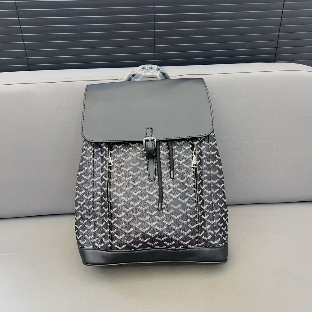 Men's Gao Dog Teeth Letter Printing Business Commuter Backpacks