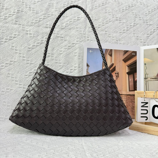 Women's Handmade Woven High-grade French Food Basket Shoulder Bags