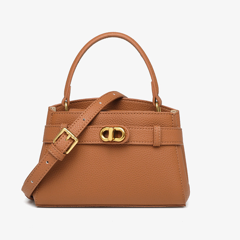 Women's Genuine Leather Kelly Layer Cowhide Commuter Handbags