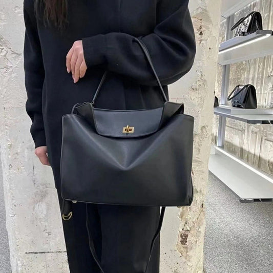 Color First Layer Cowhide Kelly Large Shoulder Bags