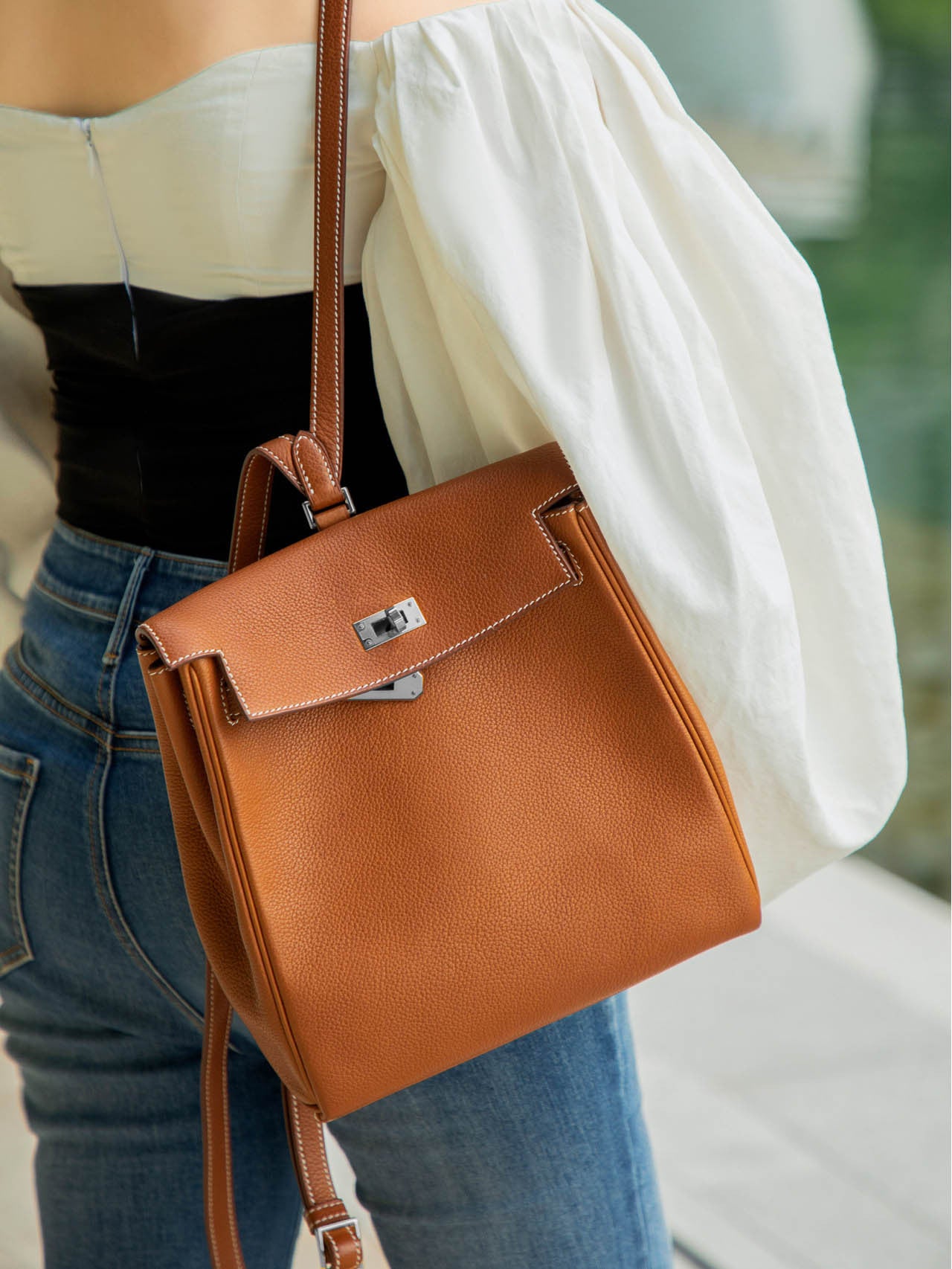 Kelly Lychee Pattern Classic Top Layer Crossbody Bags