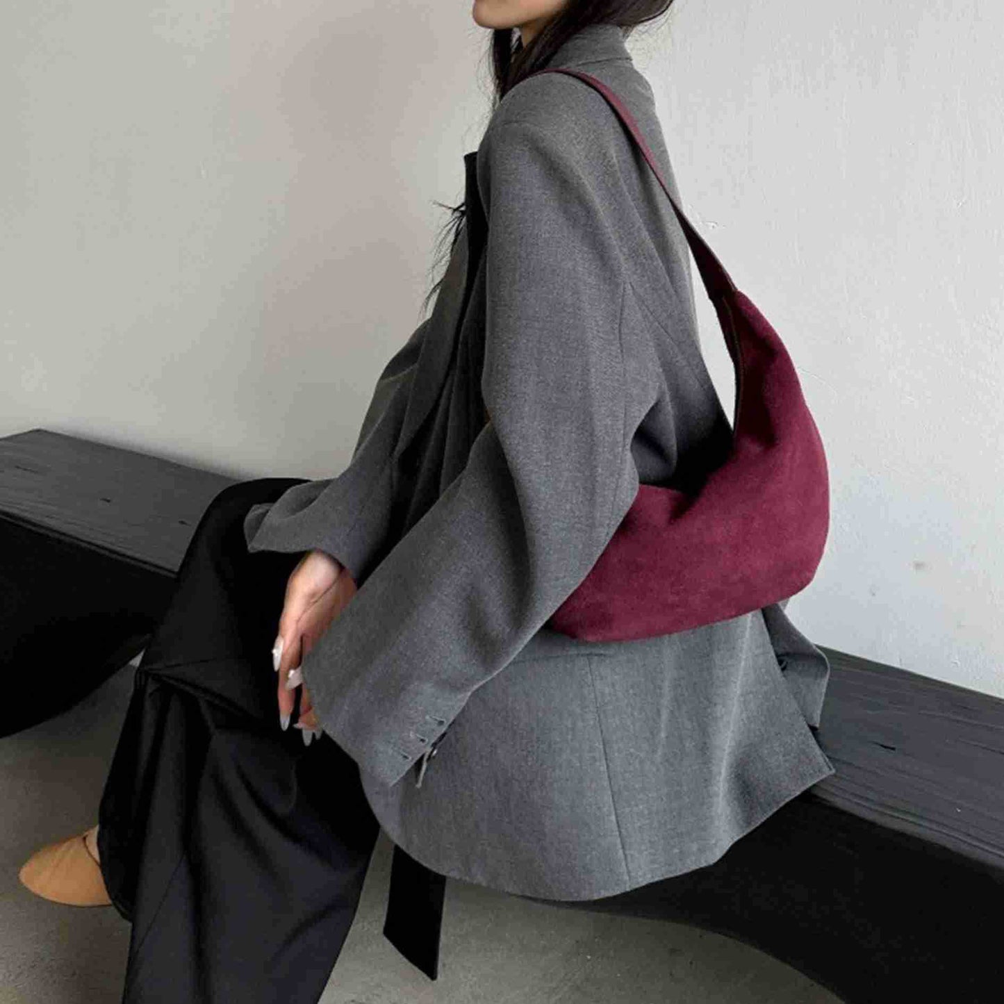 Women's Niche Retro Dumpling High-grade Large Capacity Shoulder Bags