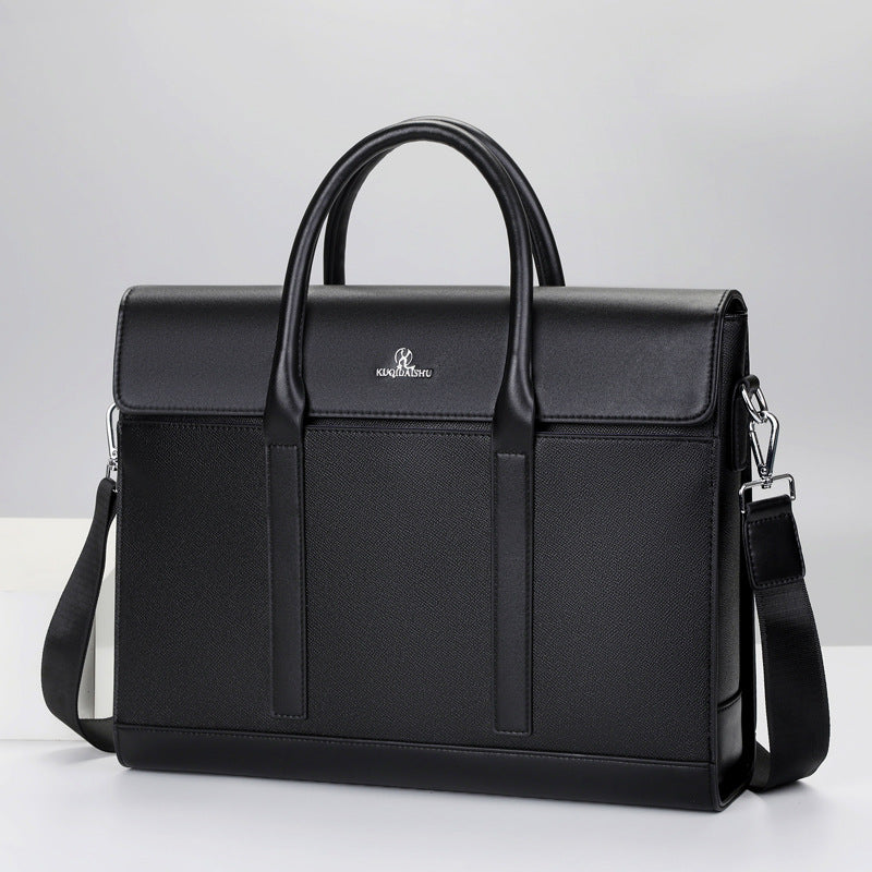Men's Cool Kangaroo Business Computer Authentic Leather Men's Handbags
