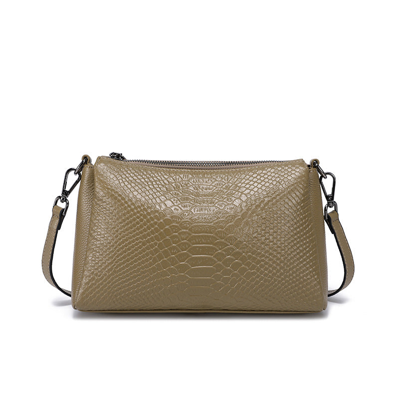 Women's Genuine Leather First Layer Cowhide Mother Crossbody Bags
