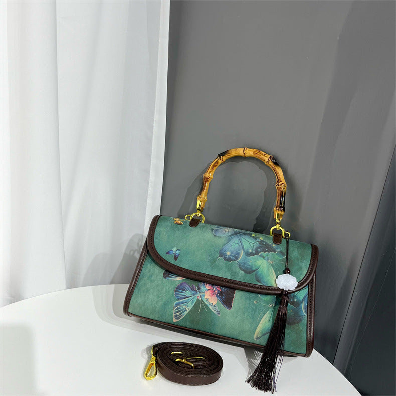 Ethnic Style Retro Textured Simple Elegant Handbags