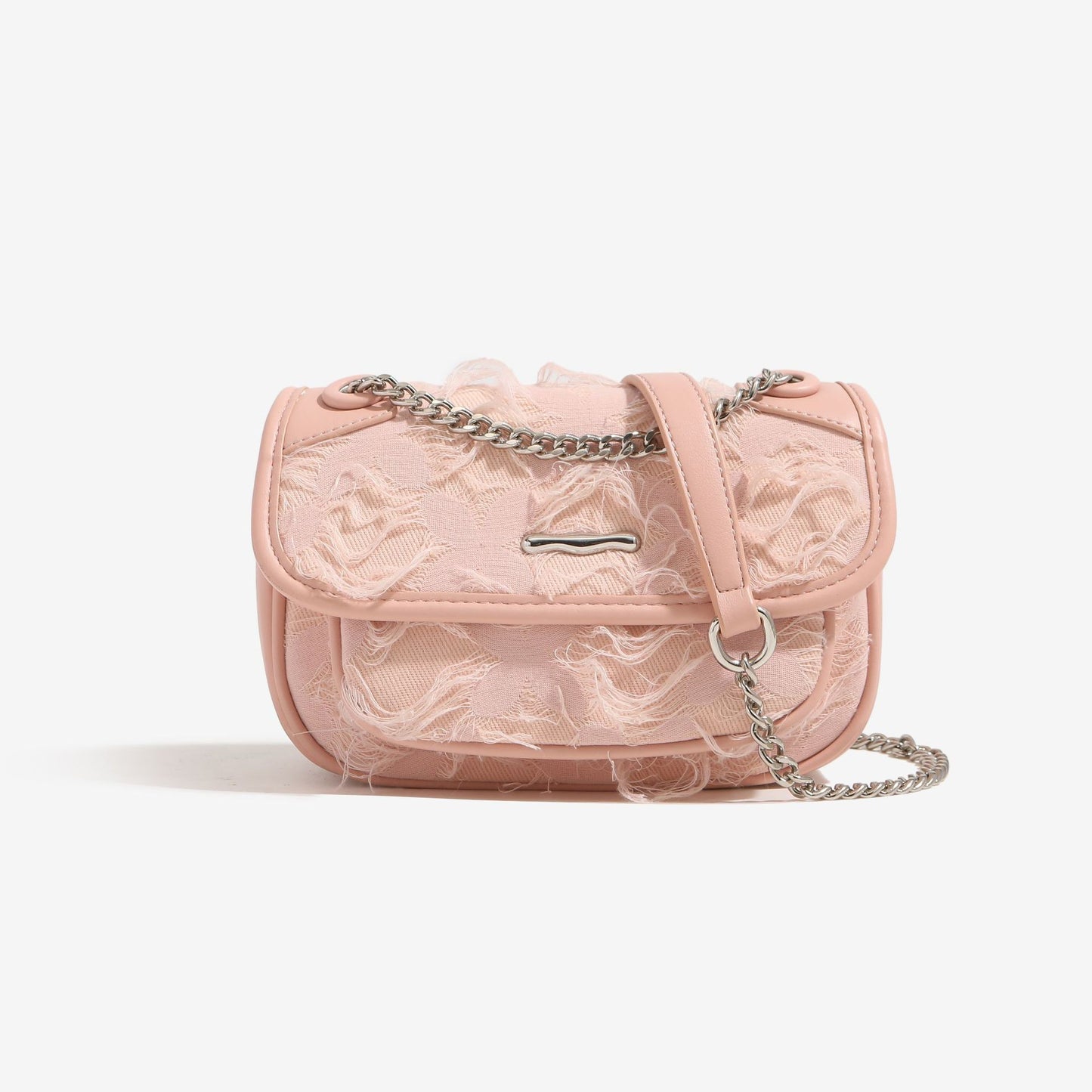 Pink White Lace Chain Exquisite Classic Crossbody Bags