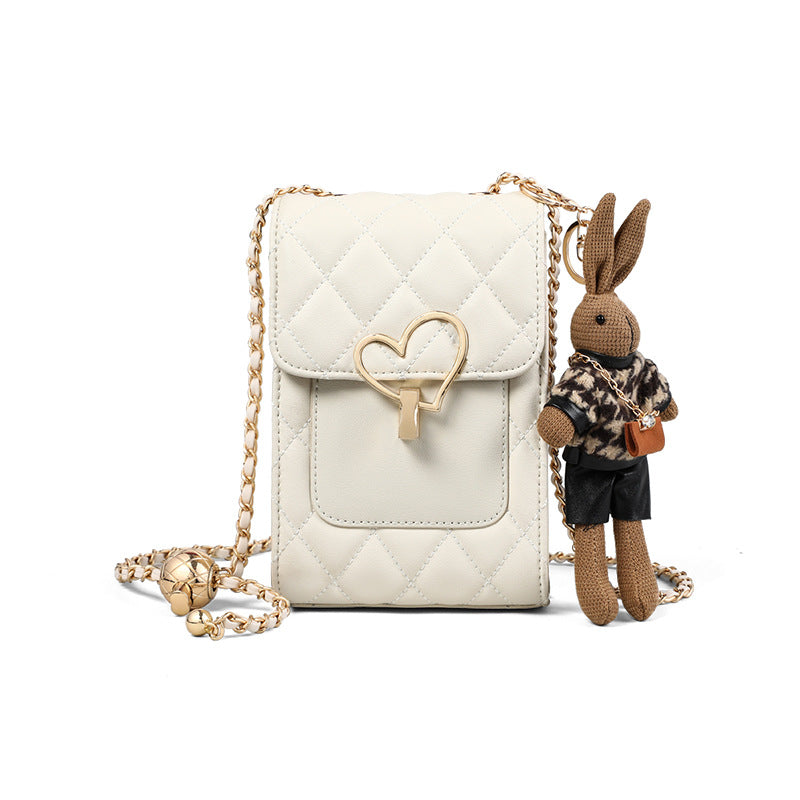 Women's Mobile Genuine Leather High-grade Mini Chain Crossbody Bags