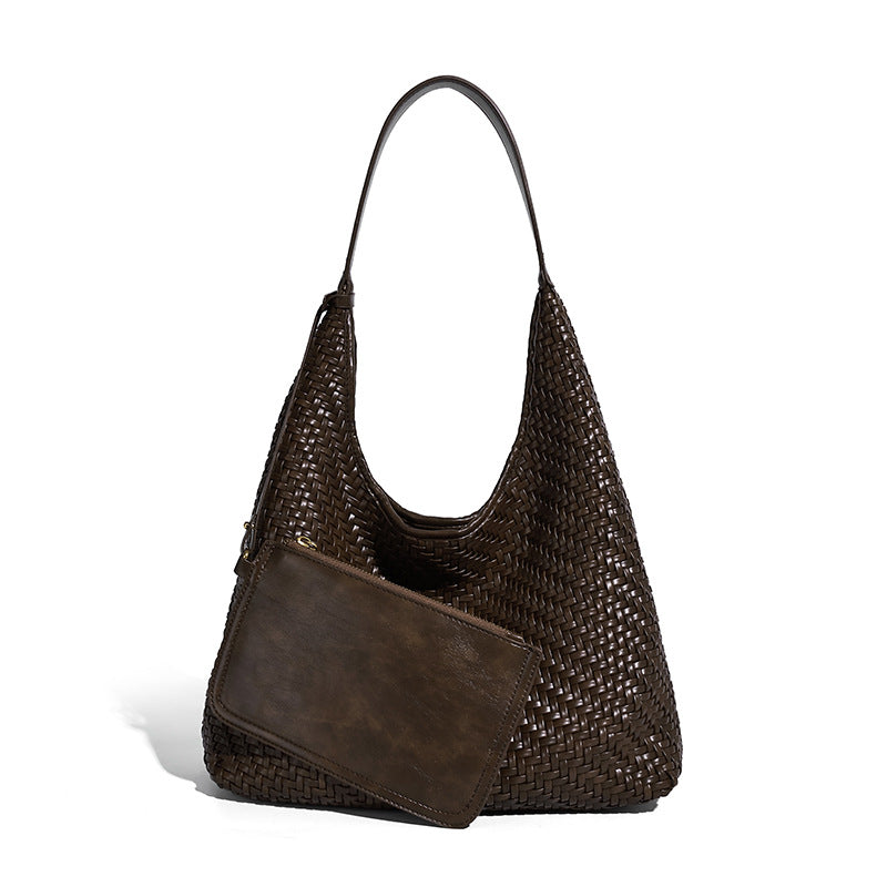 Fashion Portable Niche Woven High-grade Single Shoulder Bags