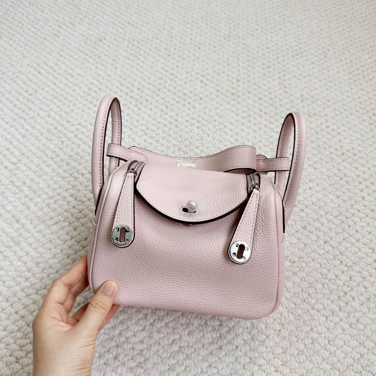 Women's First Layer Cowhide Lindy Large Capacity Bags