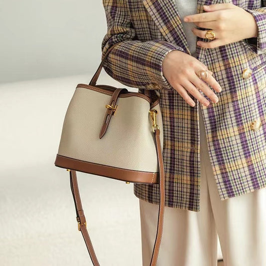 Women's Slouchy Design High-grade Portable Cowhide Shoulder Bags