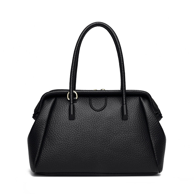 Women's Fashionable Simple Soft Leather Large Capacity Handbags