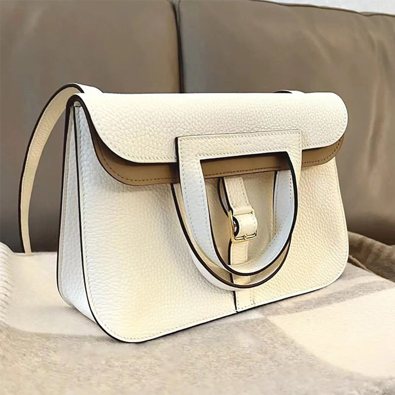 Women's Pattern First Layer Leather Envelope Leisure Shoulder Bags