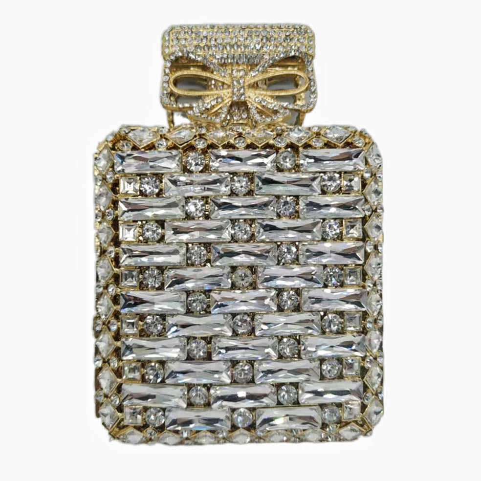 Perfume Bottle Diamond Clutch Banquet Crystal Evening Bags