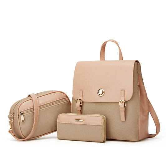 Women's Comfortable Pretty Three-piece Set Fashion Backpacks
