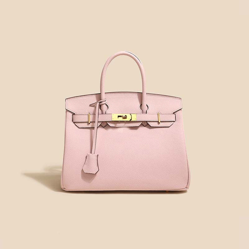 Women's Line First Layer Cowhide Handmade Genuine Bags