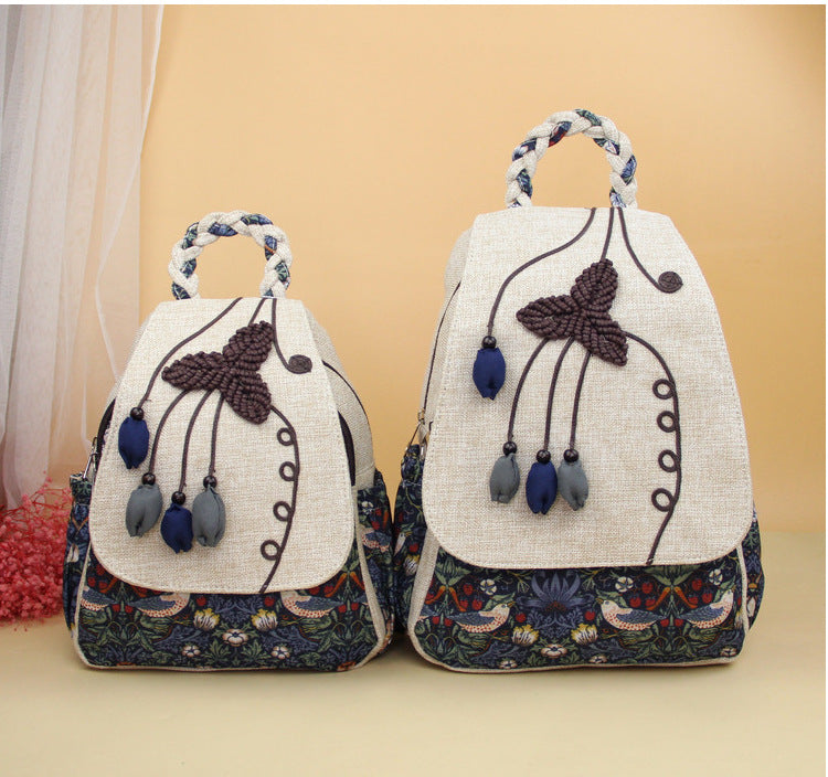 Comfortable Style Hand-woven Artistic Three-dimensional Ancient Backpacks