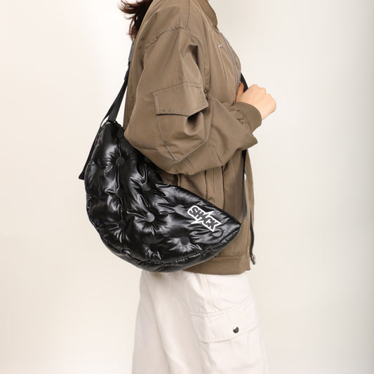 Women's & Men's & Korean Style Fashion Space Cotton Filling Crossbody Bags