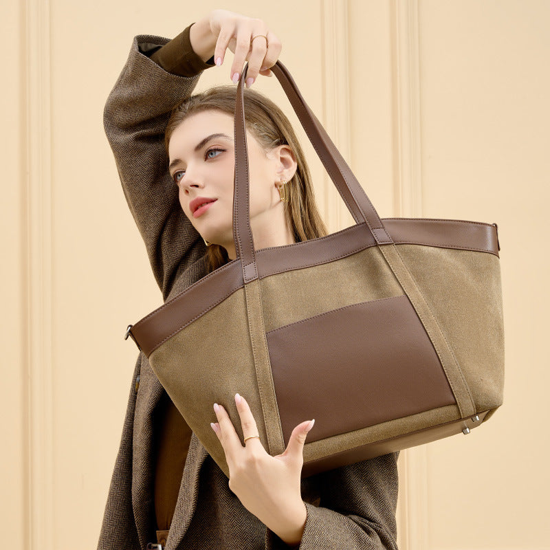 Women's Style Underarm Commuter High-grade Large Capacity Tote Bags