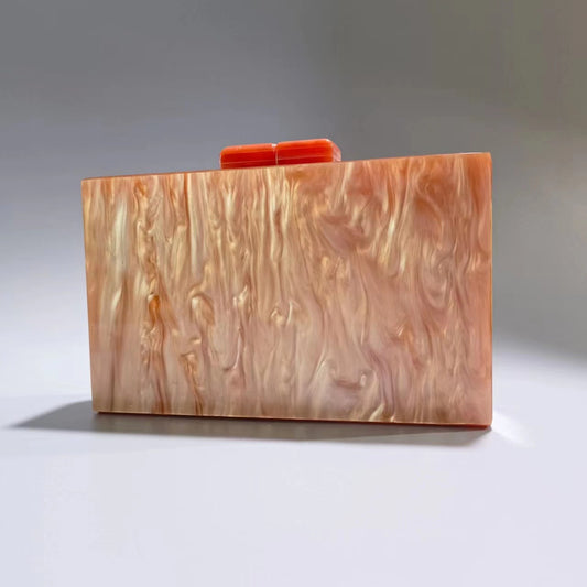 Women's Pearlescent Acrylic Wedding Banquet Clutch Evening Bags