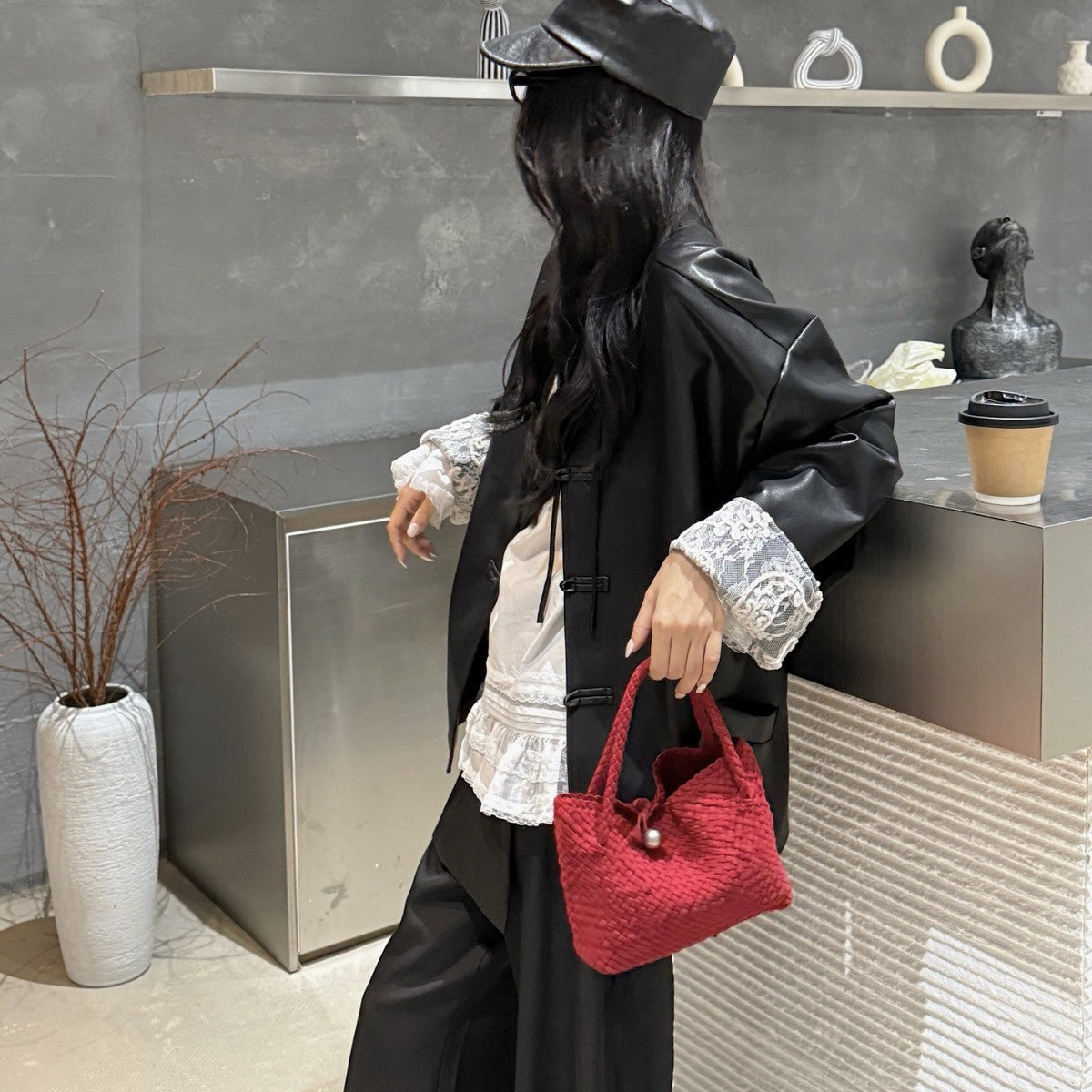 Women's Retro Minority Design Portable Exquisite Vegetable Handbags