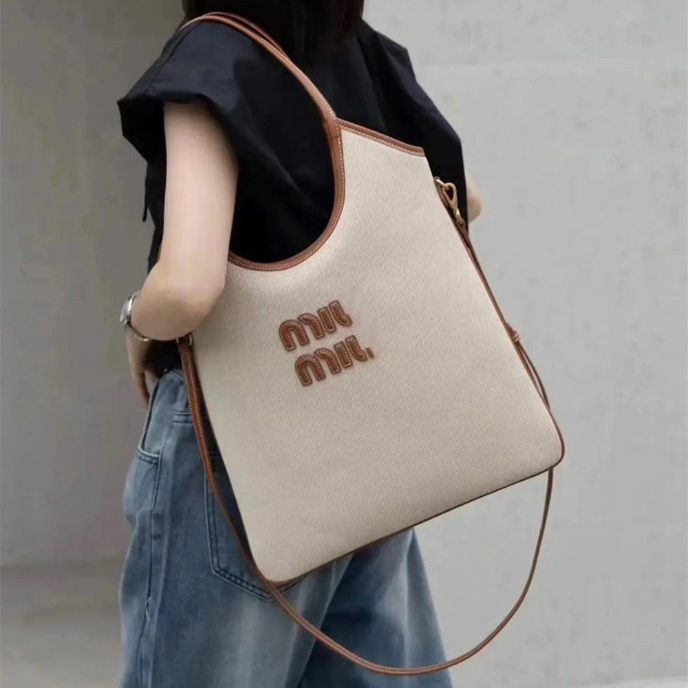 Women's Home Canvas Large Capacity Totes Idle Shoulder Bags