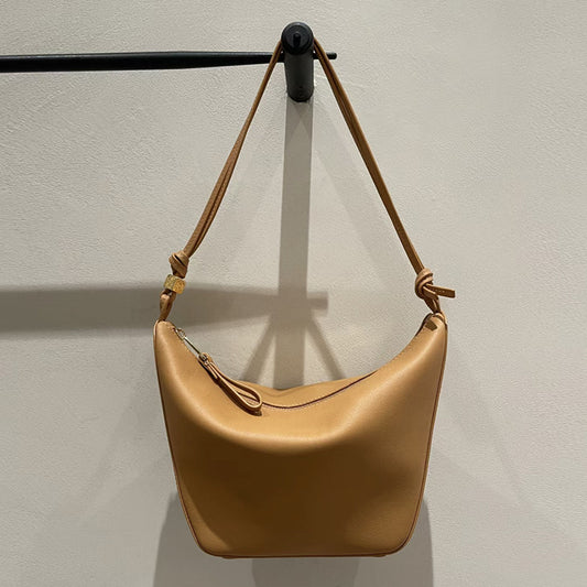 Women's Soft Leather Hammock Genuine Underarm High-grade Shoulder Bags