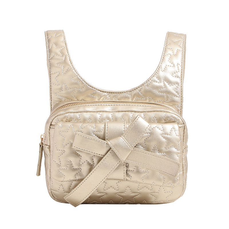 Women's Bow Summer Commuter Chain High-grade Backpacks