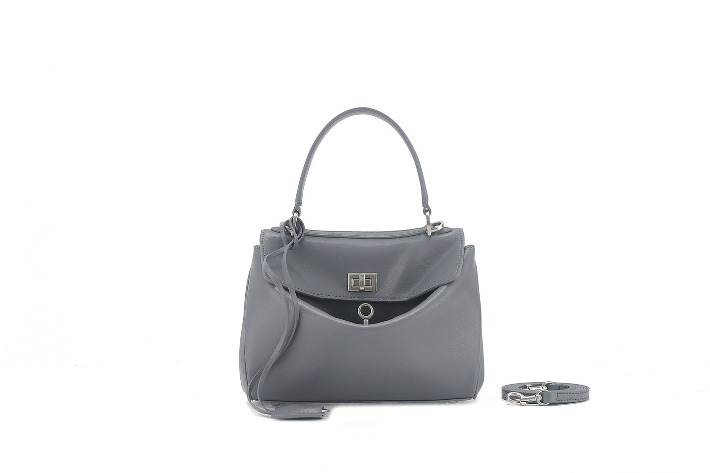 Women's Smooth Calfskin Portable Underarm Leisure Commute Shoulder Bags