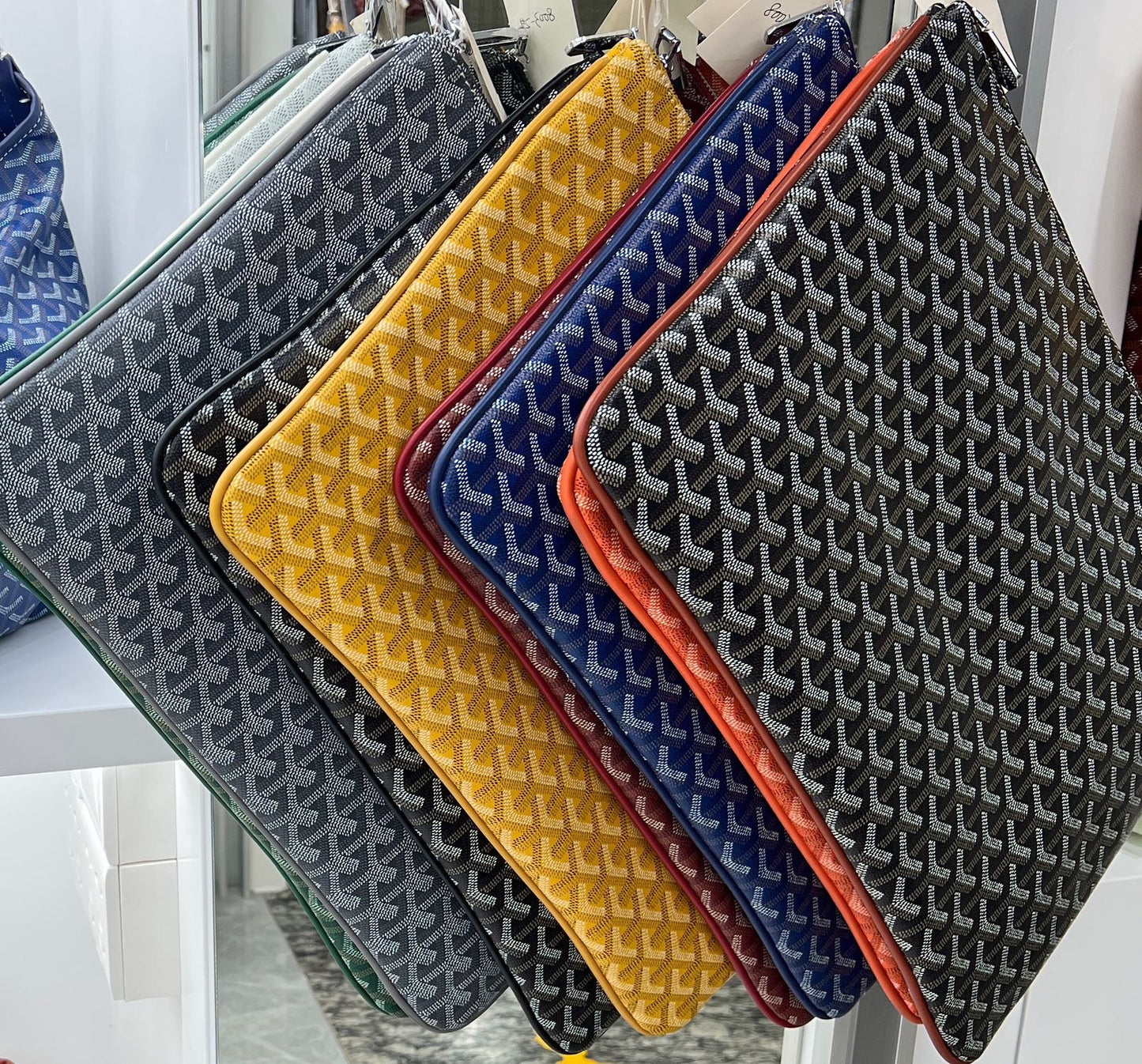 Women's & Men's & Dog Teeth Storage Change Classic Zipper Bags