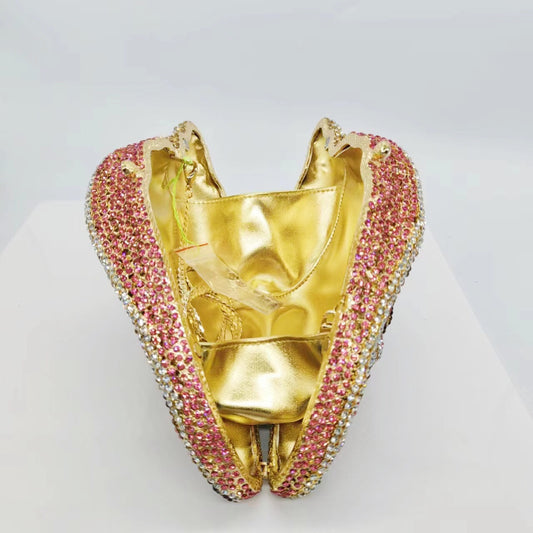 Strictly Selected Conch Diamond Clutch Luxury Evening Bags