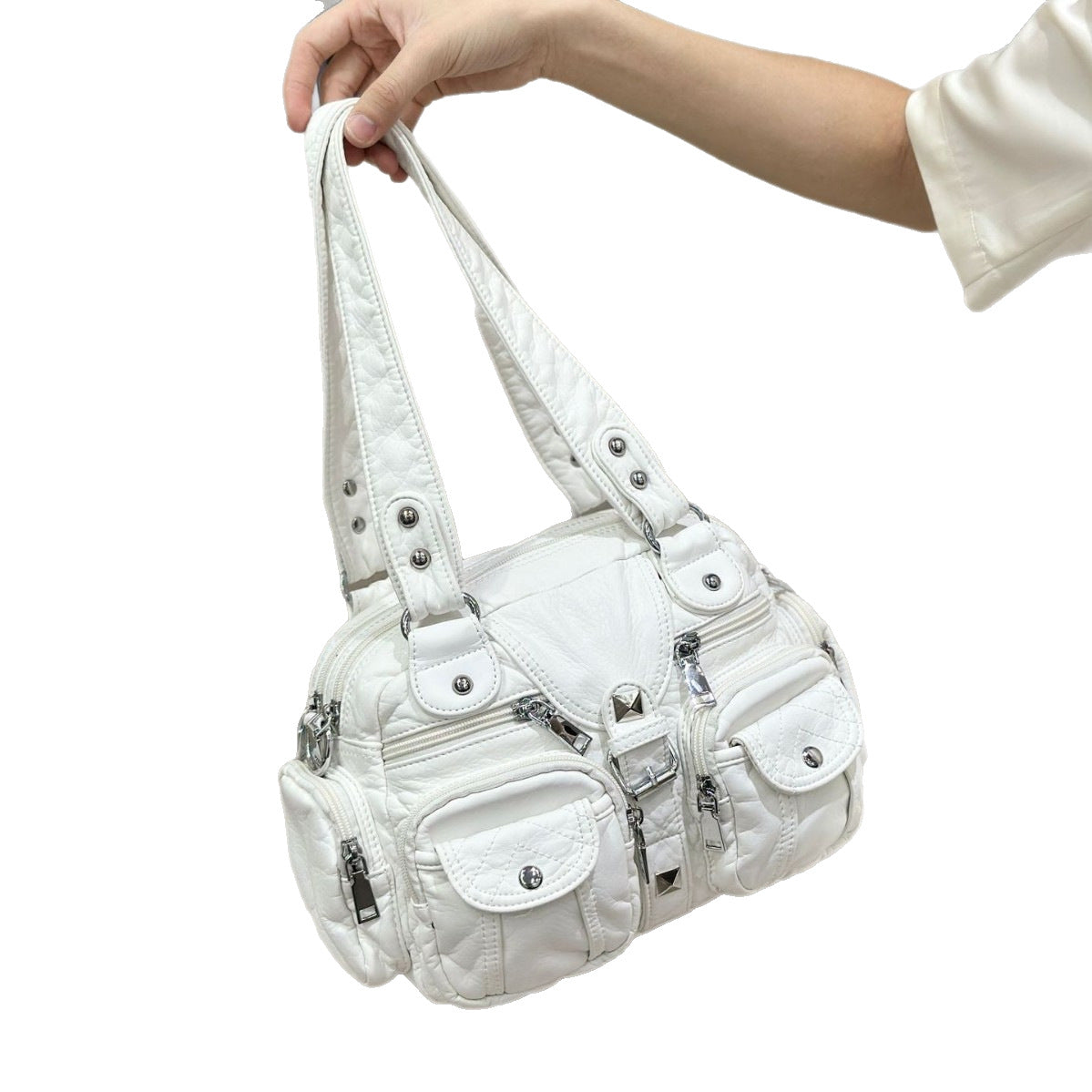 New Casual Graceful Women's Fashion Washed Shoulder Bags