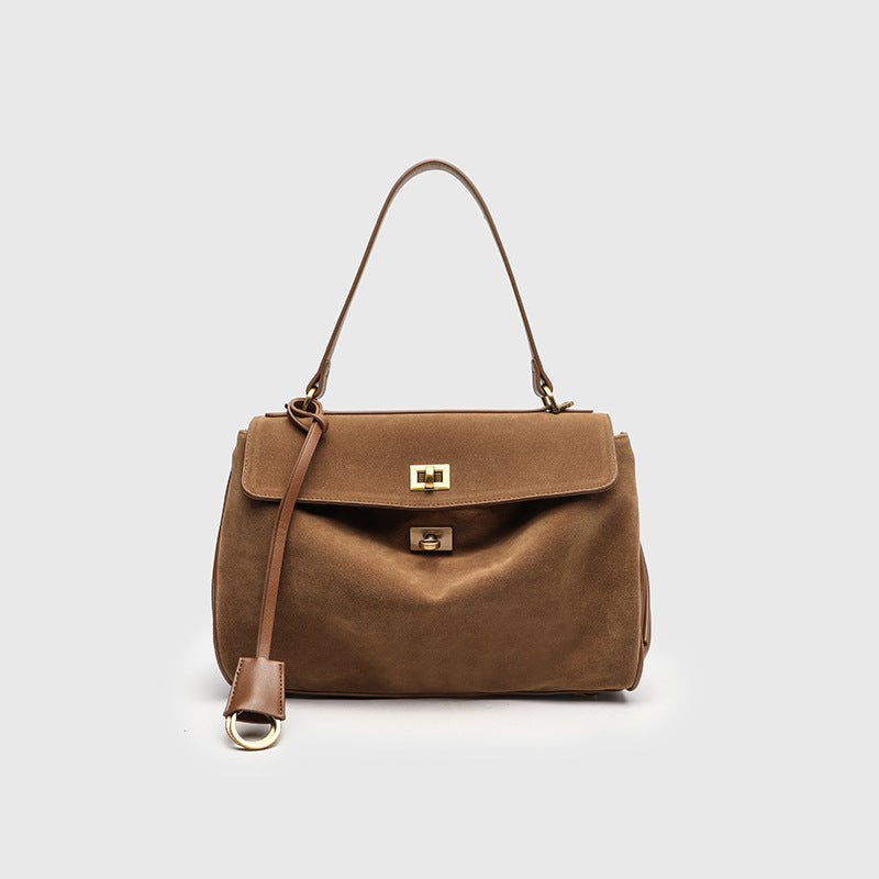 Women's Leather High-grade Retro Large Capacity Commuter Bags